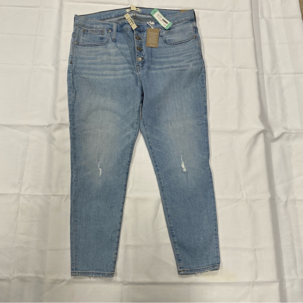 NWT Madewell Light Blue High-Rise Button-Fly Jeans